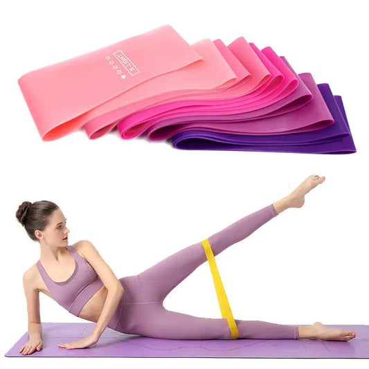 Elastic Resistance Bands Set for Yoga, Pilates, and Strength Training - 5-Pack